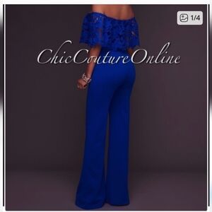 Women Elegant Fashion Loose Casual Side Zipper Off-Shoulder Jumpsuits